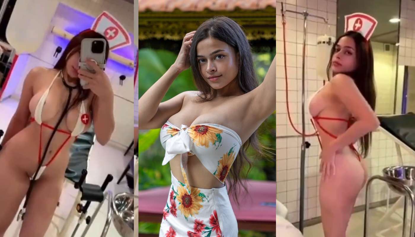 सेक्सी मॉडल अष्विता की नर्स बिकिनी ड्रेस मैं चूचिया दिखने का वीडियो
