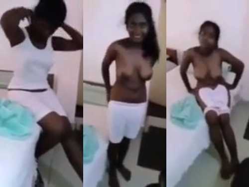 Shy Tamil GF dress change capture by bf in oyo hotel